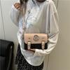 Bolsa Pequena Quadrada Color Block Fofa de Menina com Laço Cambridge 2026 Nova Moda de Verão Mensageiro para o Dia a Dia Ombro Transversal