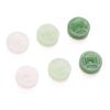 Imitação de vidro Jade Medium Hole Contas de Dinheiro de Cobre DIY Pulseira Artesanal Pulseira Colar Frisado Material Acessórios de Decoração