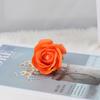 Rosa de San Valentín Flor de Jabón de Tres Capas Cabeza de Flor Jabón Flor Rosa Inmortal con Base Torso Ramo DIY Casero