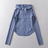 Outono e inverno Novo estilo preguiçoso blusa de tricô slim fit feminina cintura fina afinamento da cintura curva cintura alta zíper cardigã