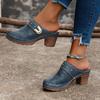 Verano Transfronterizo Comercio Exterior Nuevo 2025 Sandalias de Cuña Baotou para Mujer Moda Europea y Americana Talla Grande Sandalias de Tacón Alto Moda Femenina
