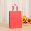 Bolsas de Papel Kraft al por Mayor con Impresión de Logo, Bolsas para Llevar, Catering, Panadería, Bolsas para Envasado de Té de Leche, Ropa, Bolsas de Regalo