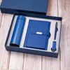 Caderno A5 com Logo Personalizável, Capa Dupla para Escritório, Bolso Interno, Bloco de Notas, Copo Térmico, Conjunto de Guarda-chuva