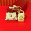 Llavero de Oro Puro 999 Shenzhen Shuibei, Accesorio para Bolso, Colgante, Regalo de Oro para Novia o Mejor Amiga