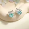Brincos de Cristal Florido Micro-Embutidos para Mulheres 2020 Novo Estilo Tendência Cool Coreano Elegante Popular Brincos para Mulheres