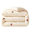 Colcha bordada de fibra de soja para inverno, colcha de inverno para dormitórios estudantis, colcha de primavera e outono, colcha de algodão, colcha para todas as estações e colcha de ar condicionado
