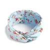 Diadema Bohemio Ins Versátil Elegante Nudo Cruzado Diadema Deportiva de Yoga Estampada Versión Ancha para Mujeres con Coronilla Alta