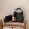 Bolsa Saco Retrô de Cor Sólida, Design Nicho, Elegante e Simples, Nova Coleção Primavera 2026, Estilo Coreano Casual, Bolsa Transversal Personalizada