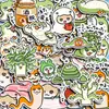 40 Lindos Pegatinas de Hámster Serpiente Caricatura para Maletas Transfronterizas Pegatinas para Laptop Impermeables DIY Álbum de Fotos