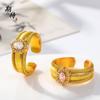 Anillo Sifeng de estilo antiguo medio con incrustaciones de diamantes y alambre trefilado, estilo chino, edición amplia, elegante, para mujer.