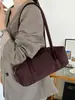Moda Retro Transfronteriza Versátil Otoño/Invierno 2026 Bolso Suave de Gamuza Nuevo Bolso de Mano Casual Bolso de Axila de Nicho