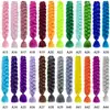 165g Trenza Jumbo Cabello Trenzas Africanas Largas Peluca Hip Hop Fibra de Alta Temperatura Peluca