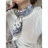 Lenço Paisley de Moda Vintage para Mulheres Primavera Verão Estilo Ins Versátil Hip-Hop Dança de Rua Lenço de Cabeça Decorativo Lenço Quadrado Pequeno Tendência