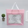Procesamiento de estampado de logo de bolso de mano, fabricación de bolsa de regalo de PE, bolsa de embalaje de plástico, bolsa de compras para tienda de ropa