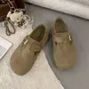 Brogues Retro de Cobertura Total Ocultos para Aumentar la Altura Suela Gruesa Hebilla Simple Mujer Otoño 2026 Nuevos Mocasines Slip-on Zapatos Individuales