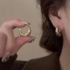 Brincos de ouro irregulares 2024 Novas explosões Brincos de orelha de alta qualidade Brincos de saco de milho Fivela de orelha exclusiva