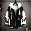 Chaqueta de Otoño para Adolescente Niño Chico Grande Marca de Moda Guapo Estudiantes de Secundaria 16-18 Años Chaqueta de Béisbol para Hombre Sudadera