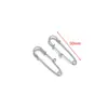Alfinetes Longos Curvos Multi-Furo em Aço Inoxidável, Alfinetes de Cintura, Broches DIY, Alfinetes de Pingente, Acessórios de Moda para Roupas Atacado