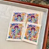 Hotong Xizang Nepal Thangka Pintado à Mão Puro Tara Verde 4*5 [Núcleo de Papelão]