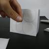 Pasta adhesiva redonda personalizada de doble cara papel blanco transparente soporte multi-espesor adornos adhesivo de doble cara sin costuras troquelado al por mayor