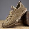 Zapatos de Hombre Talla Grande Transfronterizos 2025 Zapatos Casuales de Malla Hueca para Exterior Zapatos de Moda Agujero Transpirable Senderismo Retro Zapatos Deportivos