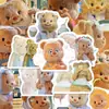 Adesivos Fofos e Adoráveis de Urso Manteiga, Acessórios de Pelúcia Desenho Animado, Decoração DIY para Capas de Tablet e Celular