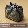 Bolsa de Armazenamento para Conjunto de Chá Estilo Chinês de Luxo Da'An Tang Bolsa Portátil para Cerimônia do Chá Bolsa Protetora para Bule e Xícara Acessórios de Tecido para Cerimônia do Chá