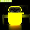 Para AirPods segunda geração capa protetora luminosa capa para fone de ouvido Bluetooth da Apple capa de fone de ouvido fluorescente de silicone Atacado