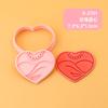 Molde para Galletas Serie de Bodas Corazón 3D Realista Dibujos Animados Molde para Galletas Marco de Fotos Novio y Novia Galleta Impresa