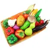 Modelo de Frutas y Verduras Falsas Pimiento Berenjena Papa Rábano Col Hojas Decoración de Gabinete Accesorios de Educación Temprana