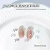 Versión Mini Mariposa de Aleación Japonesa y Coreana Accesorios Metálicos para Arte de Uñas Textura Simple Corbata de Moño Accesorios para Uñas DIY