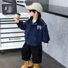 Jaqueta Alada Masculina para Primavera e Outono Estilo Coreano Jaqueta Casual Estilosa e Cool Infantil para Meninos Jovens Atacado