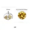 Aretes de Titanio G23 Chapados en Platino para Hélice Auricular Aretes de Titanio Chapados al Vacío en Oro Blanco Joyería para Piercing Corporal con Zirconia 5A