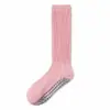 Calcetines de yoga profesionales, calcetines de fitness Pilates con puntos antideslizantes, amortiguadores, transpirables y resistentes al olor, con suela de rizo para correr