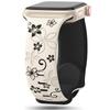 Para Correa de Apple Watch Iwatch Grabado Láser Bauhinia Doble Color Ocho Hebillas Nueva Correa de Silicona