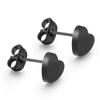 Pendientes de Acero Inoxidable 304 con Forma de Corazón de 9 mm Brillantes Simples Pendientes Transfronterizos Europeos y Americanos Más Vendidos Pendientes con Logo Láser Venta al por Mayor para Mujeres