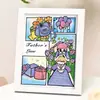 Pintura de Diamantes para Niños al por Mayor Pintura de Pegar Pegatinas de Diamantes con Marco de Fotos Paquete de Materiales Hechos a Mano DIY Mampostería Completa de Diamantes de Dibujos Animados