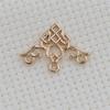 Acessórios de jóias DIY cobre fundido poroso borla conexão pingente antigo hairpin cocar material