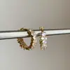 Pendientes Brillantes de Zirconia con Diamantes Completos para Mujer, Diseño de Nicho, Únicos y Elegantes, Exquisitos Pendientes y Aretes de Moda Tendencia