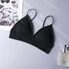 Popular Amazon Estilo Europeo y Americano Copa Triangular Sujetador Inalámbrico Ropa Interior Sin Costuras para Dormir Sujetador Suave Cómodo Sexy para Mujeres