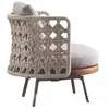 Juego de Sofás para Exterior para Patio, Terraza, Balcón, Silla de Mimbre de Ocio para Tres Personas, Muebles de Mimbre para Sala de Estar, Sofá de Mimbre Impermeable para Exterior