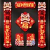 2027 Calcomanía Decorativa para Puerta Pareados de Primavera con el Carácter "" Pareados de Oveja Estilo Nuevo Año Nuevo Uso Doméstico Pareados del Festival de Primavera 3D