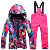Novo traje de esqui infantil, traje para meninas, crianças de médio e grande porte, meninos, traje externo espesso, calças quentes de inverno
