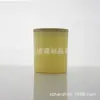 Botellas de Vidrio de Gran Capacidad al por Mayor en Stock para Portavelas de Aromaterapia, Botellas de Boca Ancha con Acabado Blanco Pintado en Spray