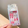 Calcomanías de uñas tridimensionales de dibujos animados para niños parche de uñas para niña pequeña armadura para bebé desmontable impermeable venta al por mayor de uñas