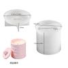 Shan Can Resina Epoxi Cristalina Goteo Redondo Raya Tarro de Almacenamiento Diy Yeso Vaso para Vela Contenedor Molde de Silicona