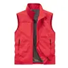 Chaleco de Hombre Transfronterizo Estilo Primavera y Otoño Sin Mangas Ropa de Trabajo Multibolsillos Chaleco Holgado Ropa Exterior Chaleco Delgado Casual Exterior Chaleco
