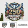 Pegatinas para Ventana del Día de la Independencia al por Mayor EE. UU. 250 Aniversario Águila Calva Estrellas y Franjas Decoración de Atmósfera para Eventos Festivos Pegatinas Electroestáticas