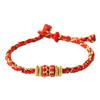 Pulsera de Cuerda Roja Taisui 2025 Este Año de la Serpiente pertenece a Serpiente Dragón Tigre Mono Cerdo Usar Cuerda Roja Tejida Regalo para Hombres y Mujeres