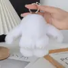 Adorno Colgante de Peluche Imitación Piel de Conejo Lindo Conejo Llavero para Coche Accesorio Colgante de Muñeco de Conejo de Orejas Caídas